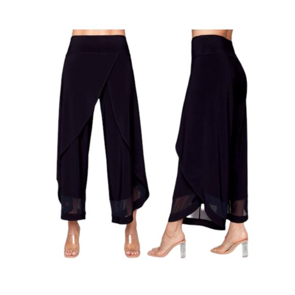 Compli-K Women's Black Tulip Pants Size XL Wide Leg Dressy Pants NWT - Picture 5 of 5